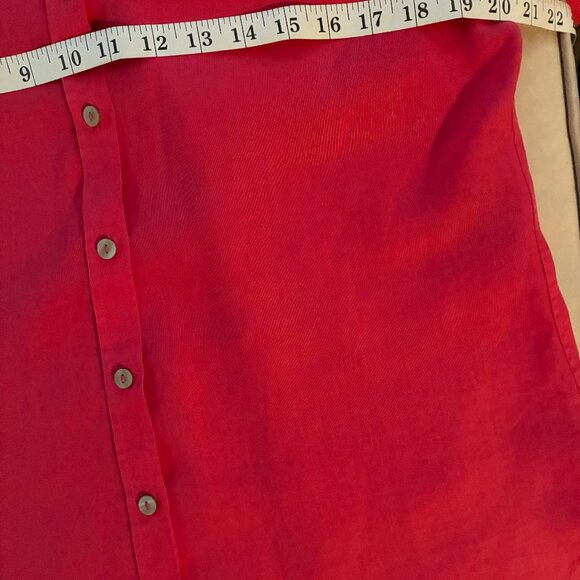NWOT Chicos No Iron 100% Linen 3/4 Sleeve Shirt - Picture 8 of 10